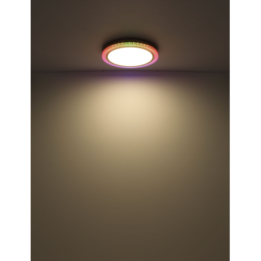 Globo - LED RGBW állítható fényerejű mennyezeti lámpa LED/20W/230V 2700-6500K + távirányító