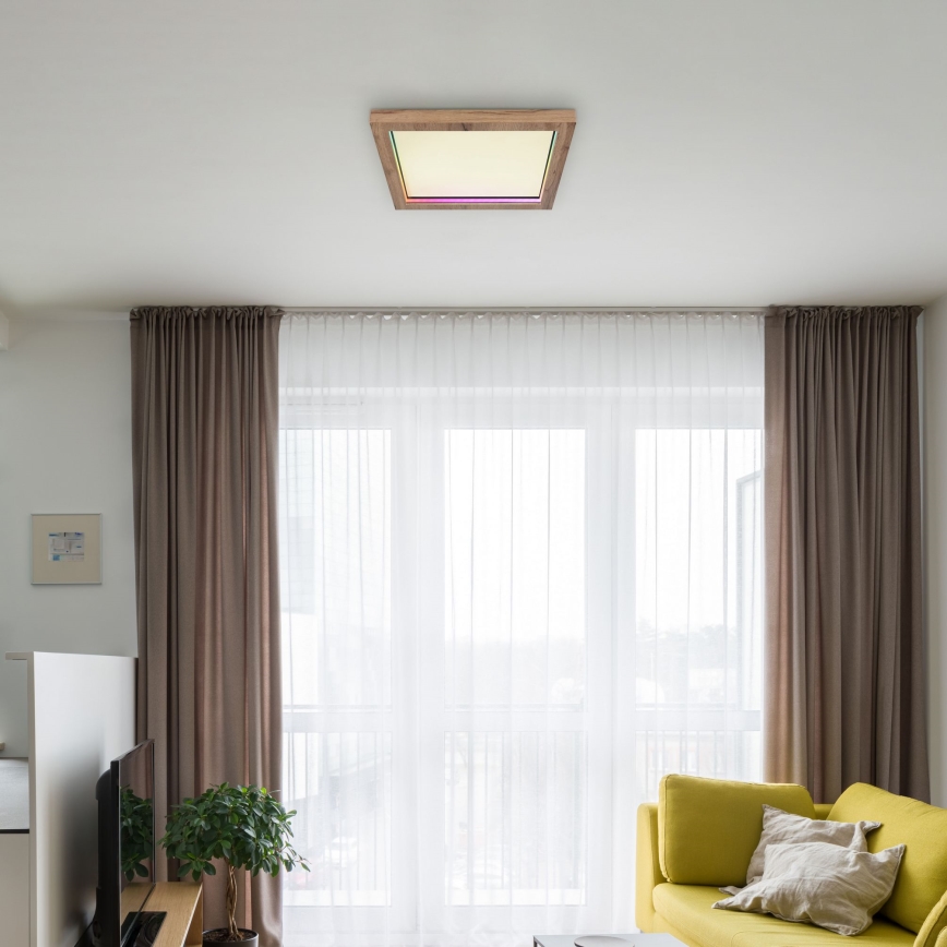 Globo - LED RGBW állítható fényerejű mennyezeti lámpa LED/24W/230V 2700-6000K + távirányító