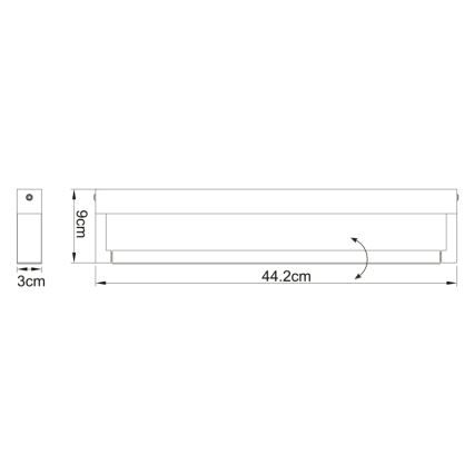 Globo 41498B - LED Fürdőszobai fali lámpa SUSI LED/12W/230V IP44