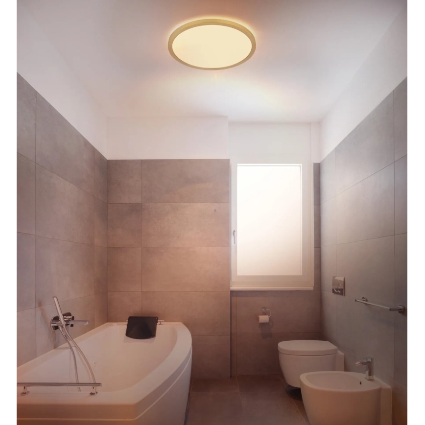 Globo - LED Dimmelhető fürdőszobai lámpa LED/18W/230V 3000K IP44 átm. 29,4 cm réz