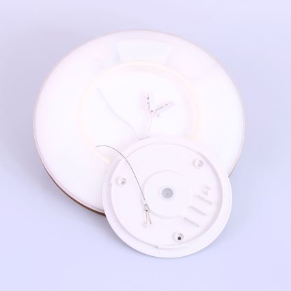 Globo - LED Dimmelhető fürdőszobai lámpa LED/18W/230V átm. 29,4 cm IP44 barna