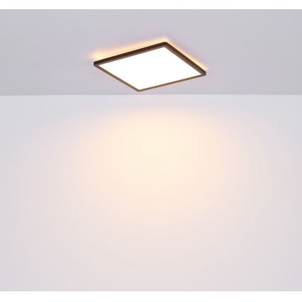 Globo - LED dimmelhető fürdőszobai lámpa LED/18W/230V 29,4x29,4 cm IP44 fekete