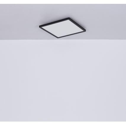 Globo - LED dimmelhető fürdőszobai lámpa LED/18W/230V 29,4x29,4 cm IP44 fekete
