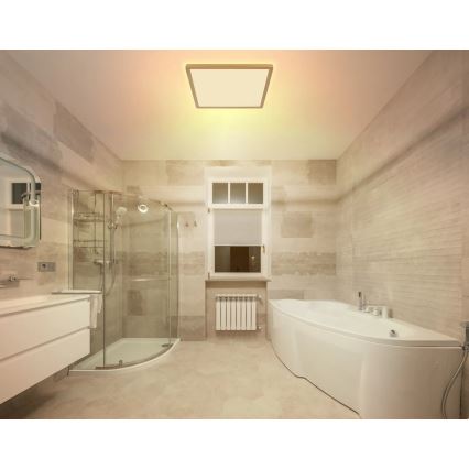 Globo - LED dimmelhető fürdőszobai lámpa LED/24W/230V 3000K IP44 42x42 cm réz