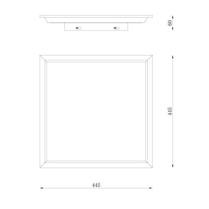 Globo - LED Mennyezeti lámpa LED/24W/230V