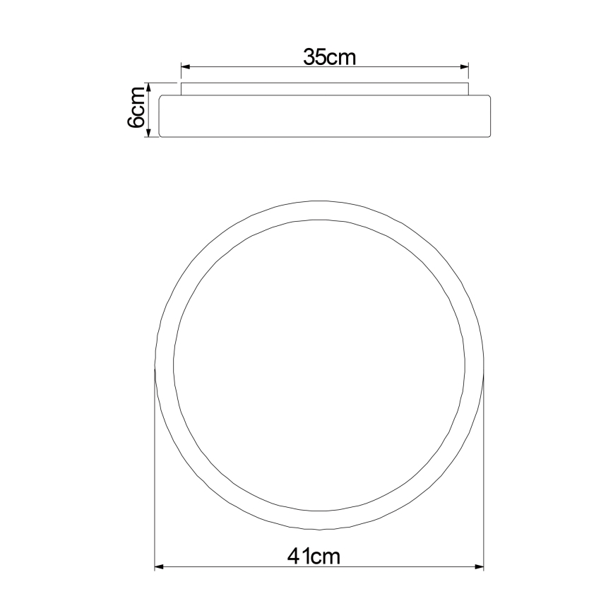 Globo - LED Dimmelhető mennyezeti lámpa LED/18W/230V 2700-6500K + távirányítás
