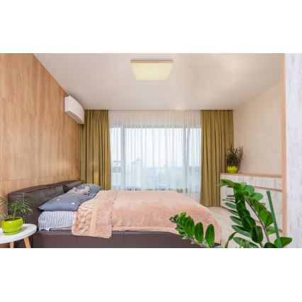 Globo - LED Dimmelhető mennyezeti lámpa LED/24W/230V 2700-6500K arany + távirányítás