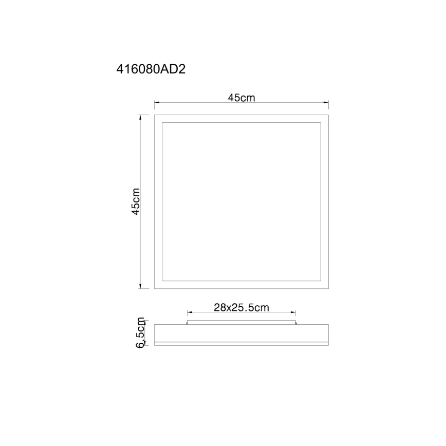 Globo - LED Mennyezeti lámpa LED/24W/230V 3000K 45x45 cm
