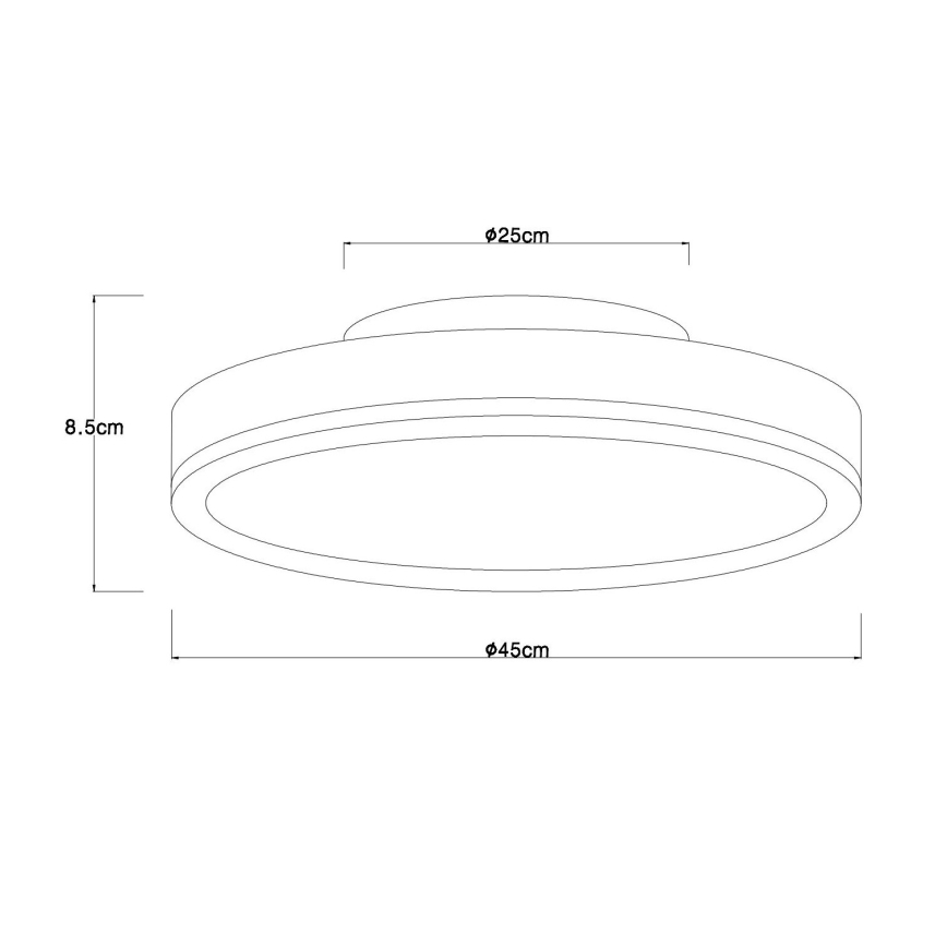 Globo - Dimmelhető mennyezeti LED lámpatest LED/24W/230V 2700-6500K átm. 45 cm + távirányító