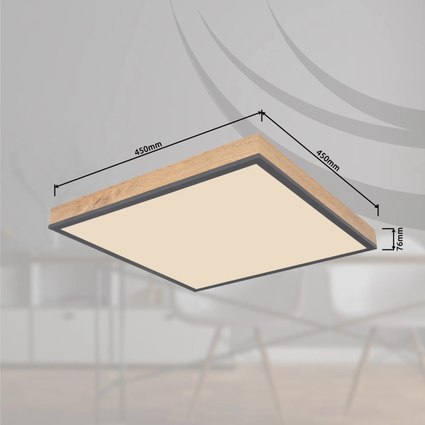Globo - LED fényerőszabályozható mennyezeti lámpatest LED/24W/230V 3000-6500K 45x45 cm