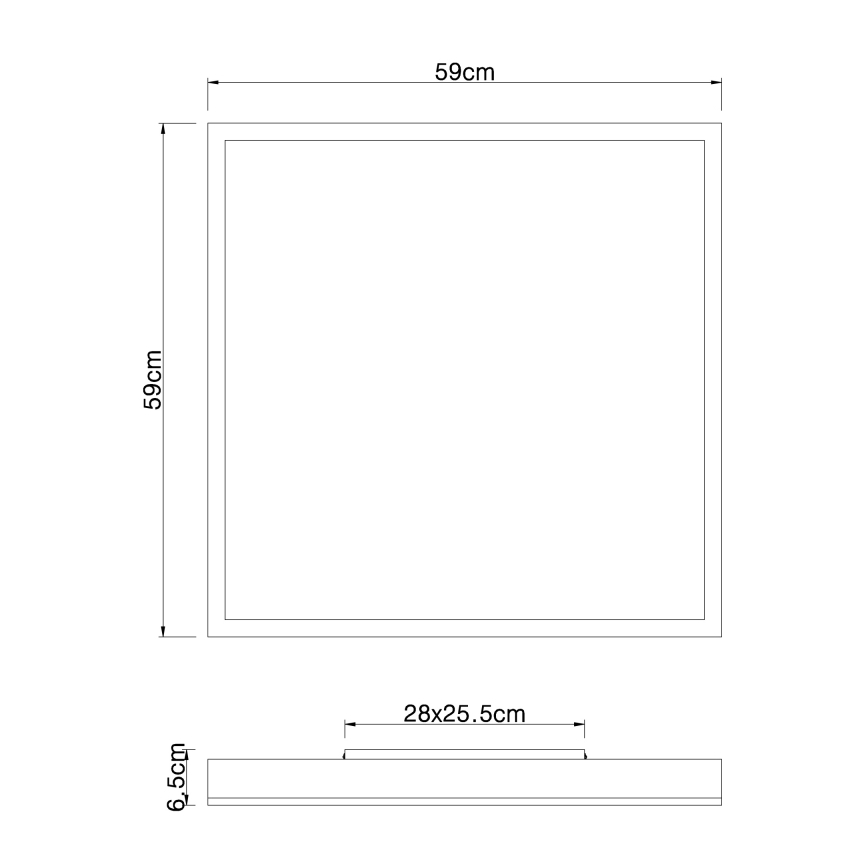 Globo - LED Mennyezeti lámpa LED/36W/230V