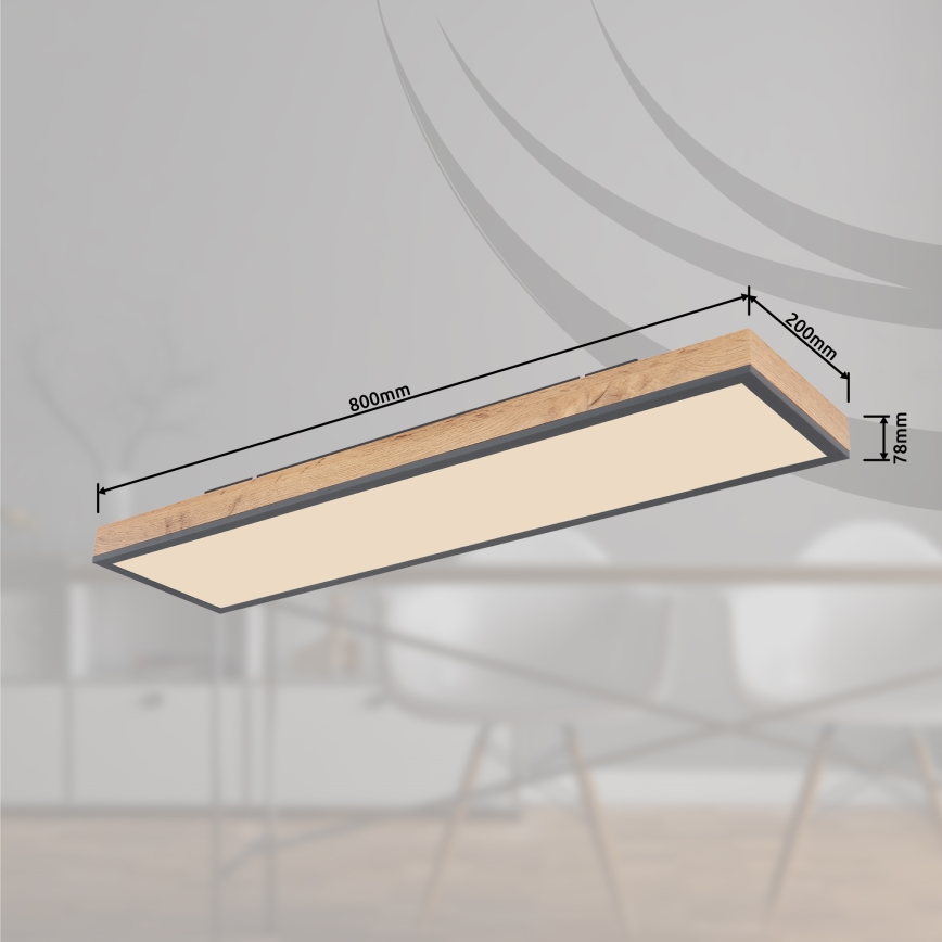 Globo - LED Dimmelhető mennyezeti lámpa LED/24W/230V 2700-6500K + távirányítás