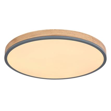 Globo - LED Dimmelhető mennyezeti lámpa LED/40W/230V 2700-6500K átm. 60 cm + távirányítás barna/szürke