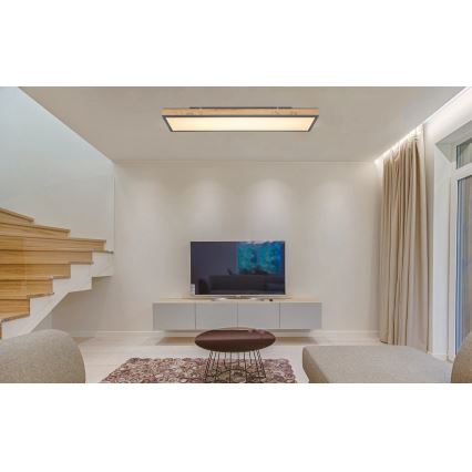 Globo - dimmelhető LED mennyezeti lámpa LED/36W/230V 2700-6500K barna/szürke + távirányító
