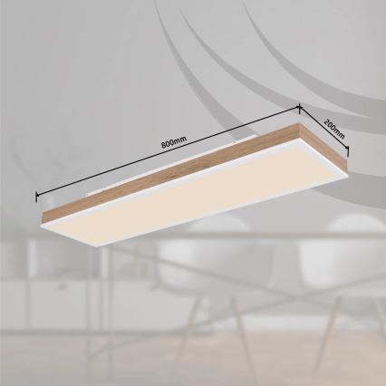 Globo - LED fényerőszabályozható mennyezeti lámpatest LED/24W/230V 2700-6500K 20x80 cm + távirányító
