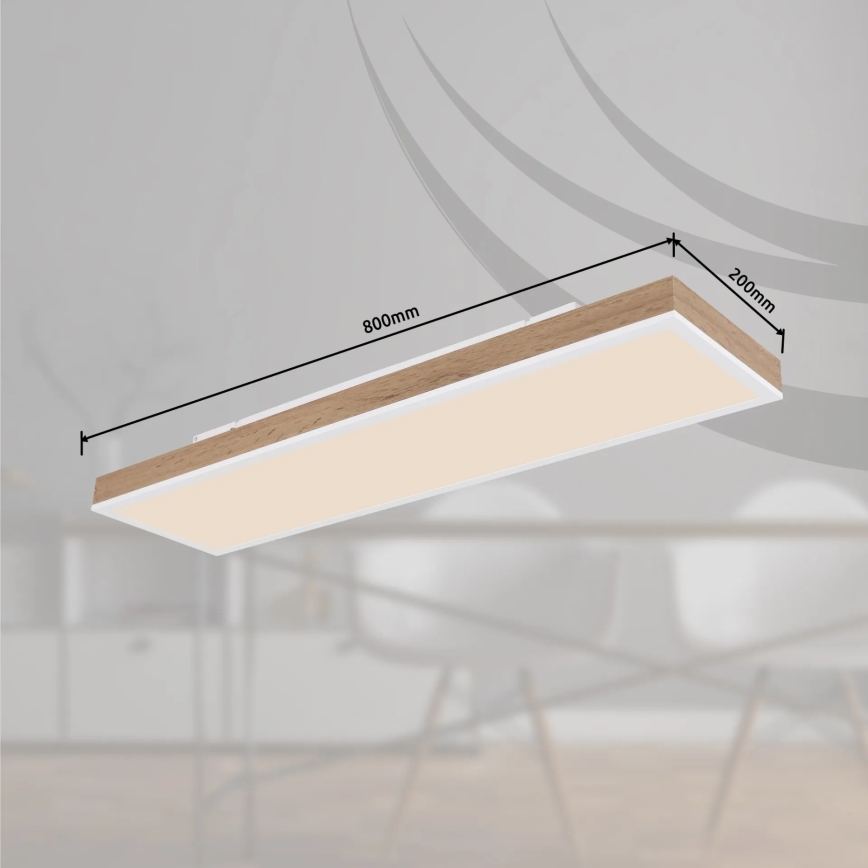 Globo - LED fényerőszabályozható mennyezeti lámpatest LED/24W/230V 2700-6500K 20x80 cm + távirányító