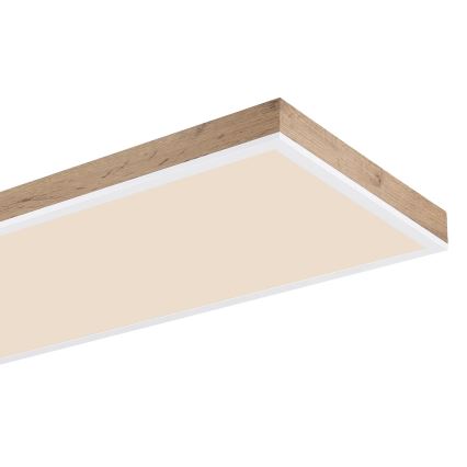 Globo - LED Dimmelhető mennyezeti lámpatest LED/36W/230V 2700-6500K barna/fehér + távirányító