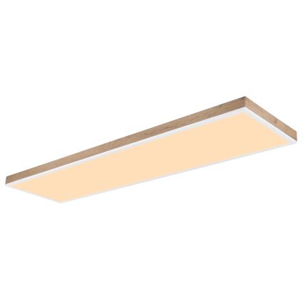 Globo - LED Dimmelhető mennyezeti lámpatest LED/36W/230V 2700-6500K barna/fehér + távirányító