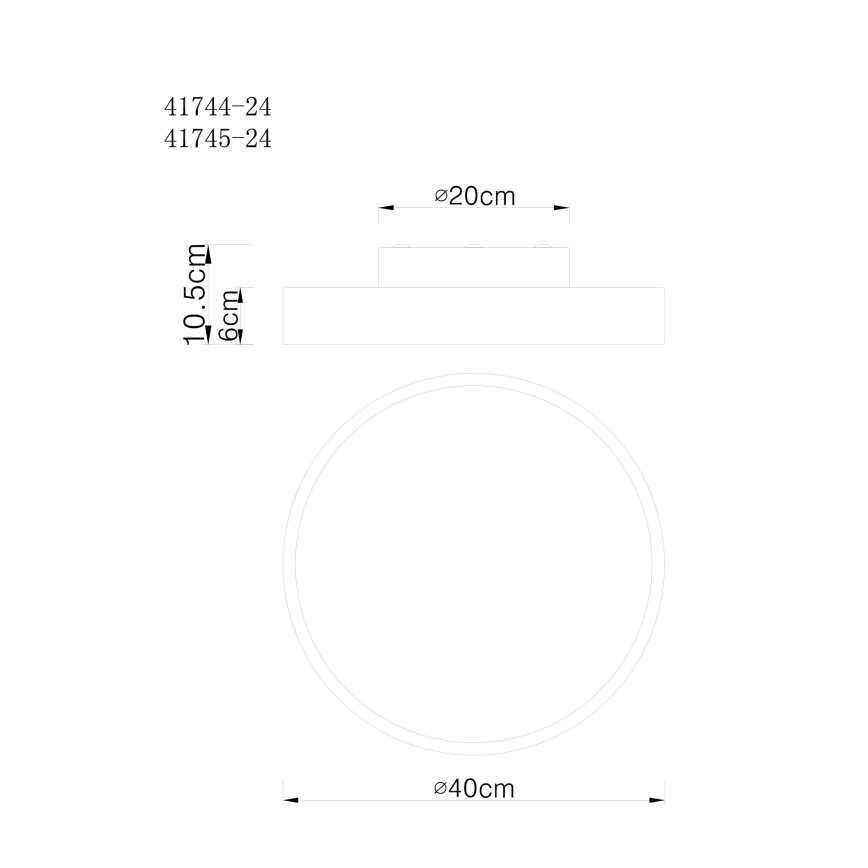Globo - LED dimmelhető mennyezeti lámpa LED/24W/230V 3000-6000K + távirányító