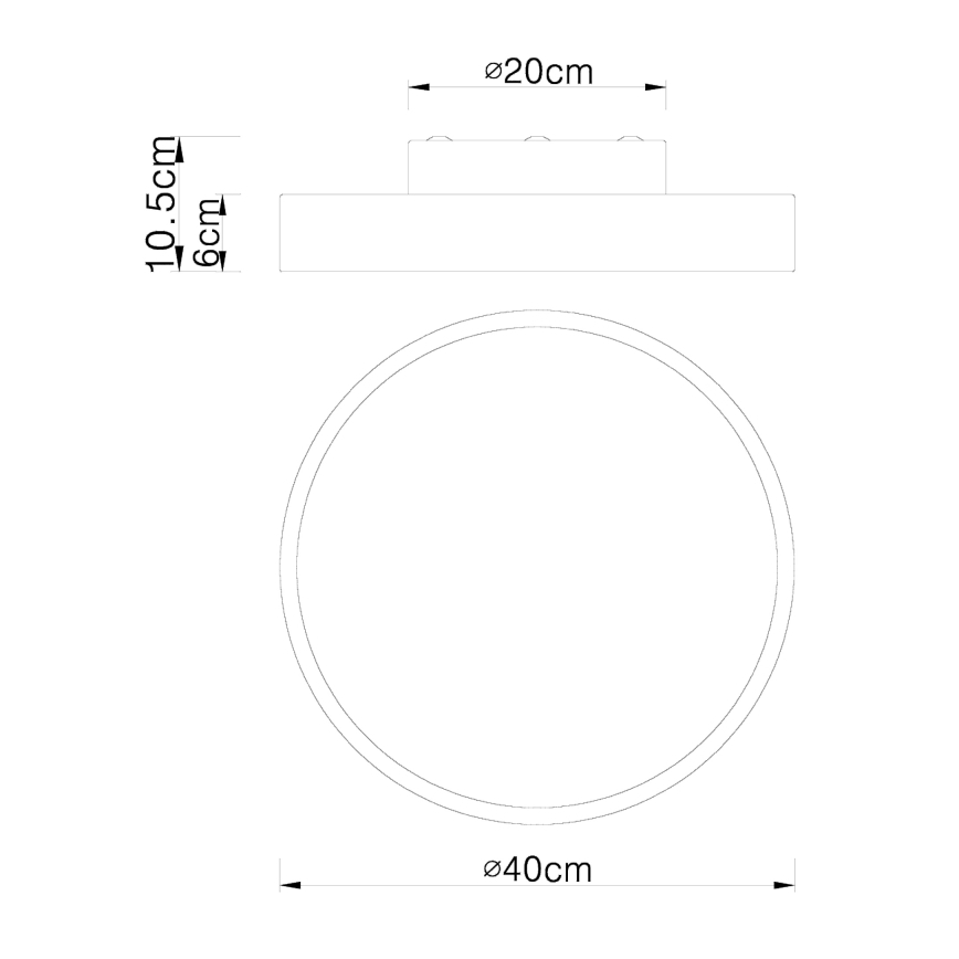 Globo - LED Dimmelhető mennyezeti lámpa LED/24W/230V 3000-6000K + távirányítás