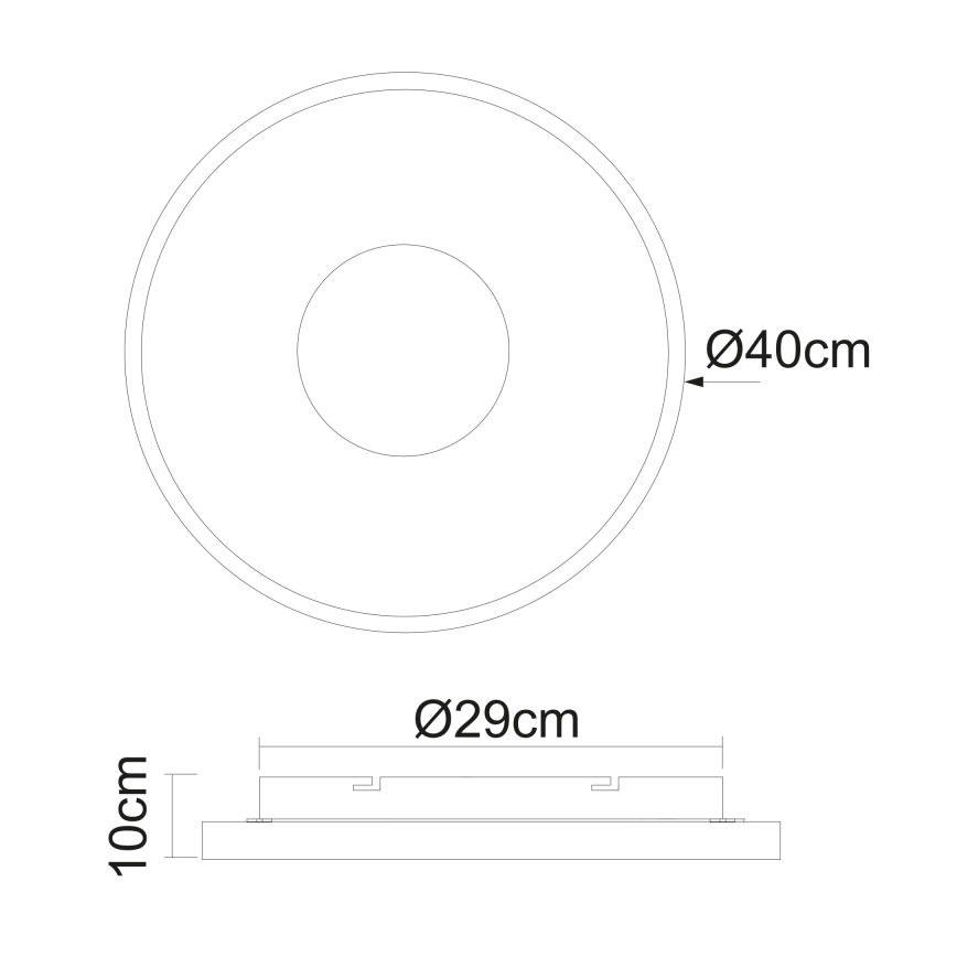 Globo - LED Dimmelhető mennyezeti lámpa LED/30W/230V 2700-6000K + távirányítás
