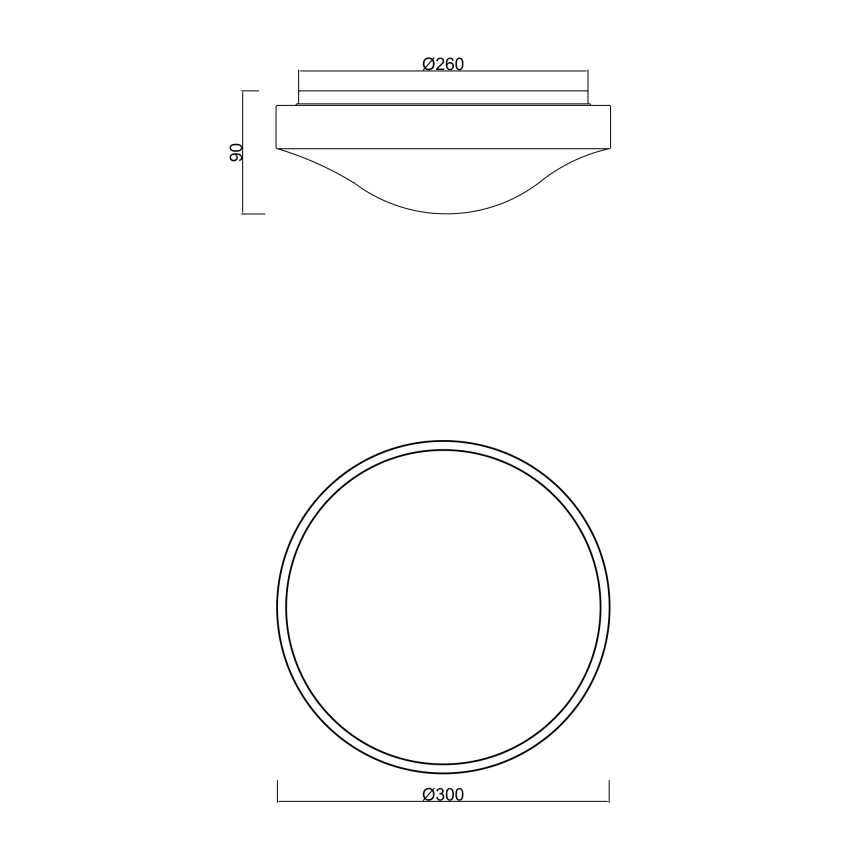 Globo - LED fürdőszobai mennyezeti lámpa érzékelővel LED/18W/230V IP44