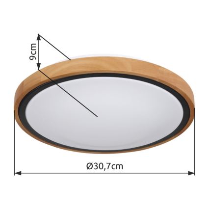 Globo - LED mennyezeti lámpa LED/12W/230V 307 mm 3000/4500/6000K