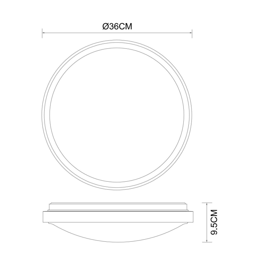 Globo - LED Mennyezeti lámpa LED/18W/230V 3000/4000/6000K