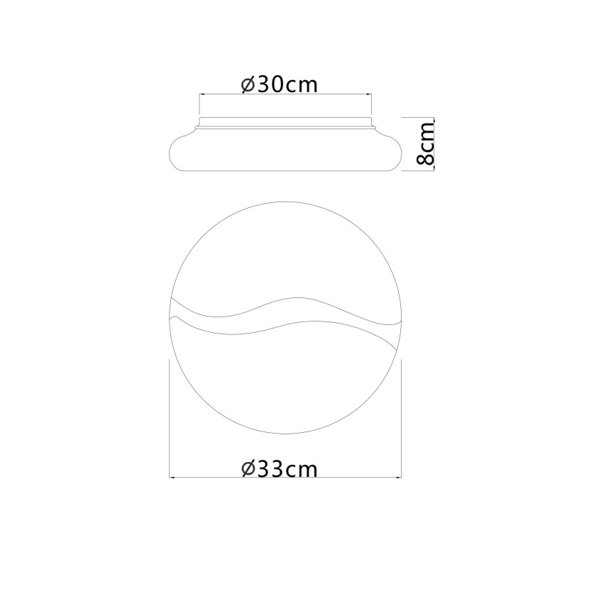 Globo - LED mennyezeti lámpa LED/24W/230V 3000/4200/6000K átm. 33 cm
