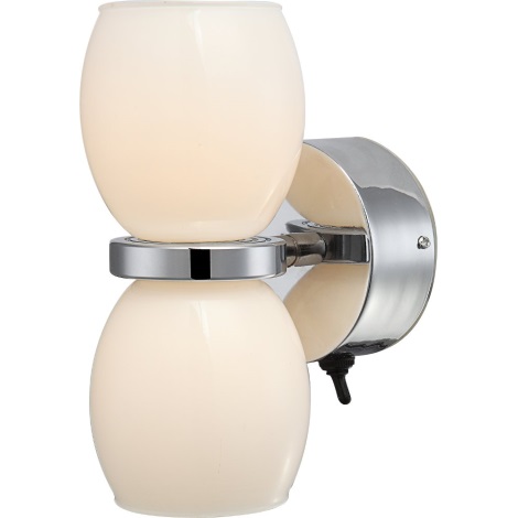 GLOBO 44200-2W - LED Fürdőszobai fali lámpa DANO 2xLED/3W/230V IP44