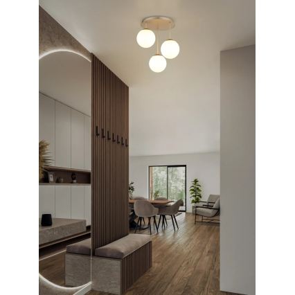 Globo - Felületre szerelt csillár 3xE14/25W/230V sárgaréz
