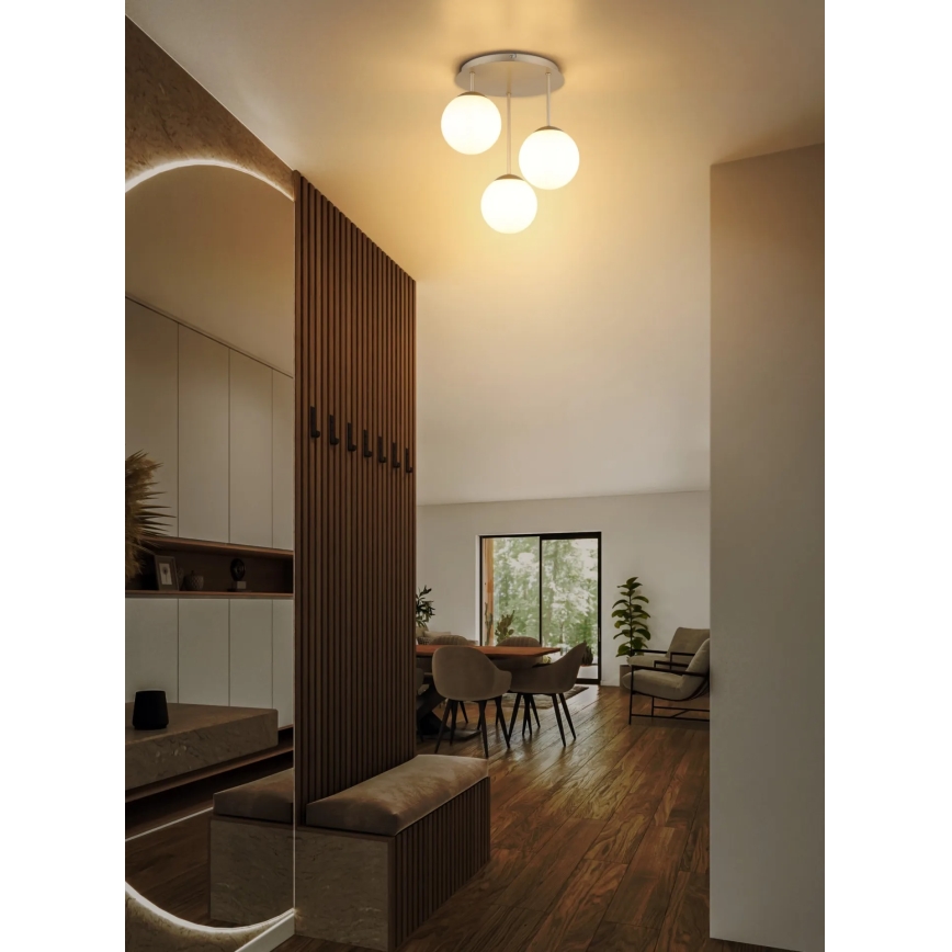Globo - Felületre szerelt csillár 3xE14/25W/230V sárgaréz