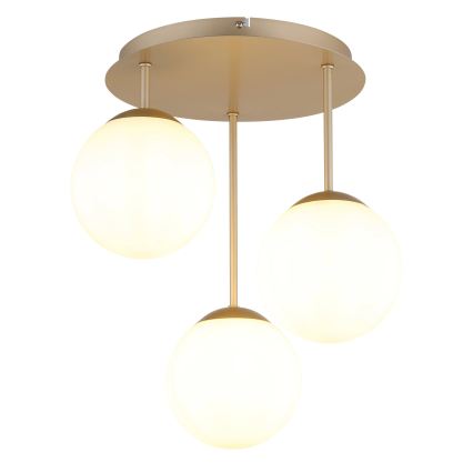 Globo - Felületre szerelt csillár 3xE14/25W/230V sárgaréz