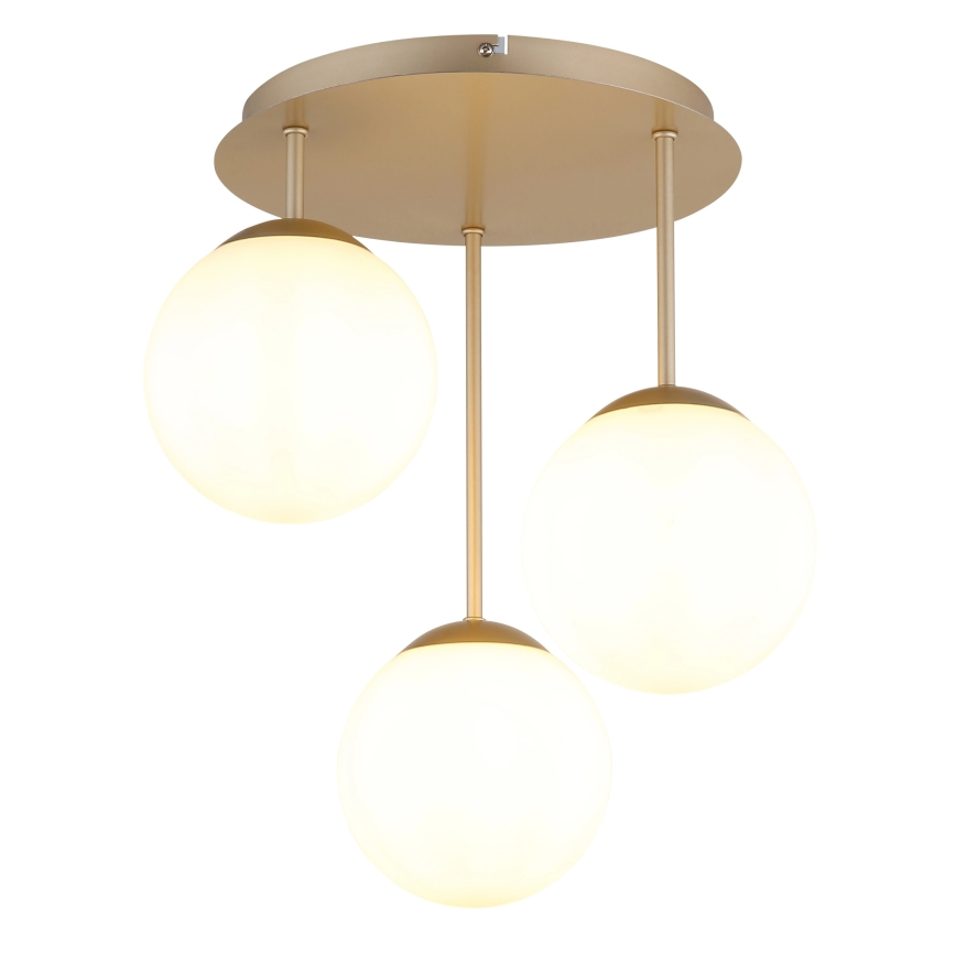 Globo - Felületre szerelt csillár 3xE14/25W/230V sárgaréz