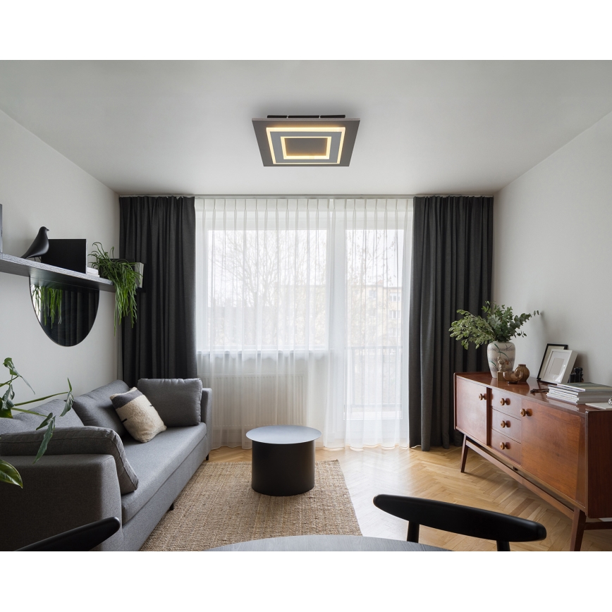 Globo - LED Mennyezeti lámpa LED/24W/230V 3000K 32x32 cm antracit