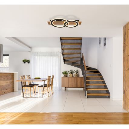 Globo - LED Mennyezeti lámpa LED/40W/230V barna