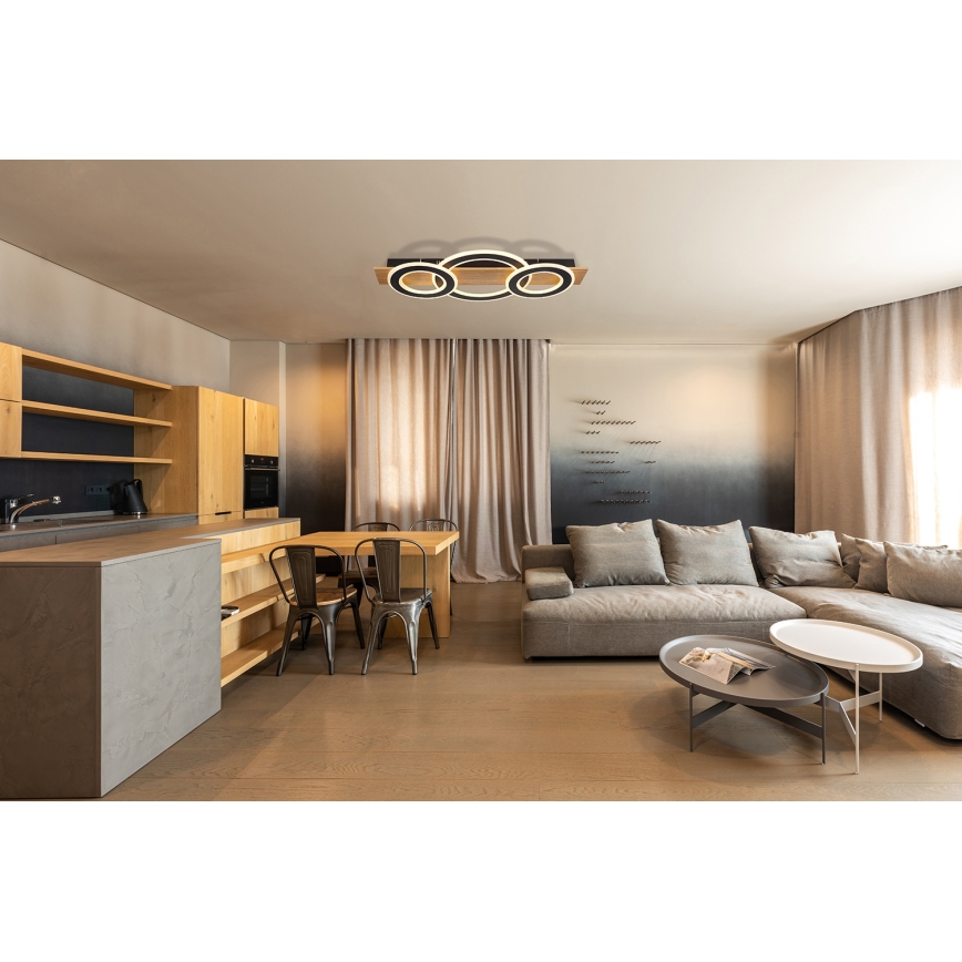 Globo - LED Mennyezeti lámpa LED/50W/230V barna