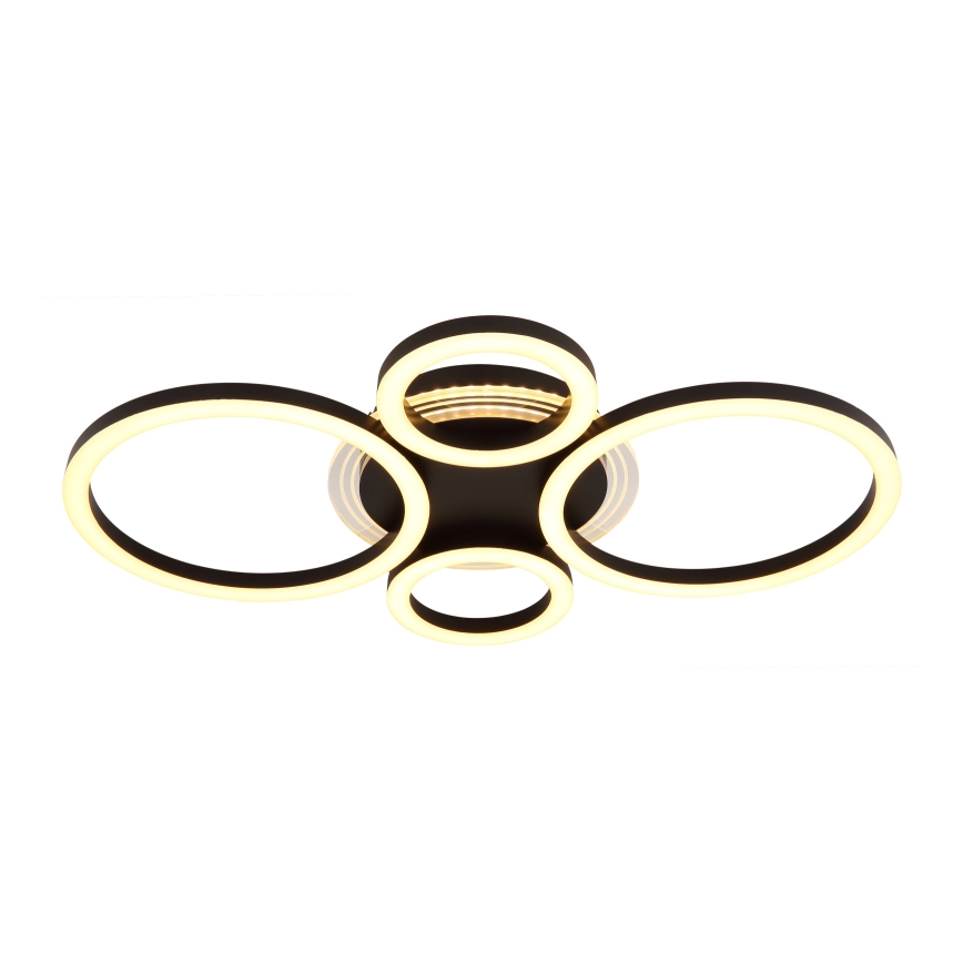 Globo - LED mennyezeti lámpa LED/40W/230V 2700/4500/6500K átmérő 35,5x53 cm fekete