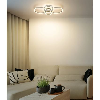 Globo - LED mennyezeti lámpa LED/40W/230V 2700/4500/6500K átm. 35,5x53 cm sárgaréz