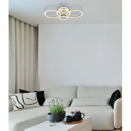 Globo - LED mennyezeti lámpa LED/40W/230V 2700/4500/6500K átm. 35,5x53 cm sárgaréz