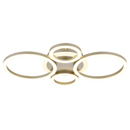 Globo - LED mennyezeti lámpa LED/40W/230V 2700/4500/6500K átm. 35,5x53 cm sárgaréz
