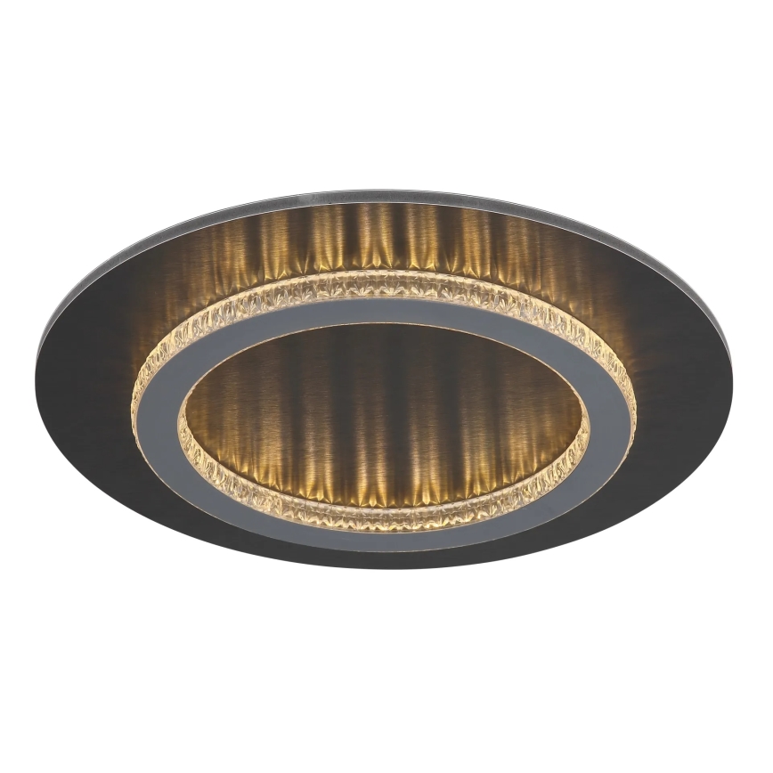 Globo - LED mennyezeti lámpa, 24 W, 230 V, állítható színhőmérséklet 3000/4000/6500 K, átmérő 35 cm, antracit