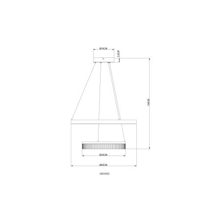 Globo - LED függőlámpa kábelen LED/30W/230V 3000K