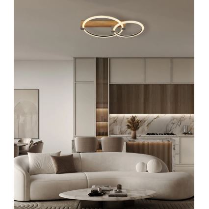 Globo - LED mennyezeti lámpa LED/24W/230V 3000K 58x38 cm bézs