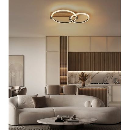 Globo - LED mennyezeti lámpa LED/24W/230V 3000K 58x38 cm bézs