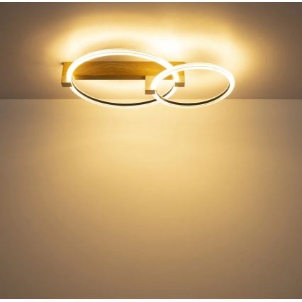 Globo - LED mennyezeti lámpa LED/24W/230V 3000K 58x38 cm bézs