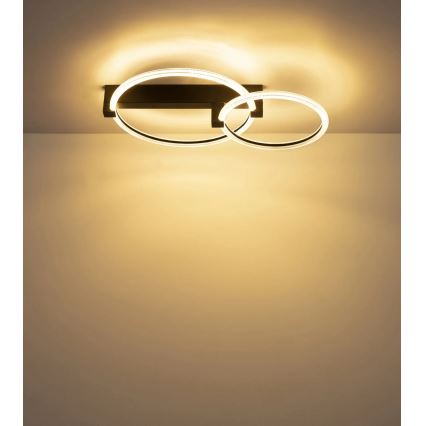 Globo - LED mennyezeti lámpa LED/24W/230V 3000K 58x38 cm fekete