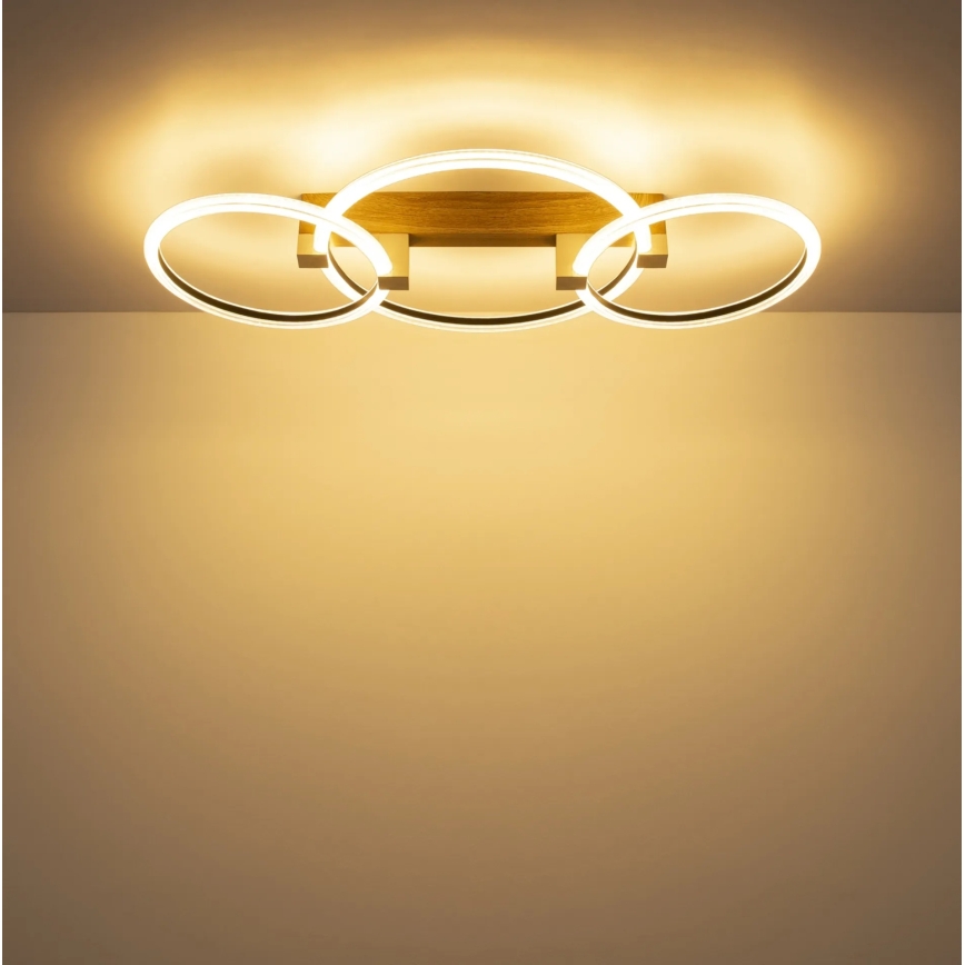 Globo - LED mennyezeti lámpatest LED/40W/230V 3000K 76,1x38 cm barna