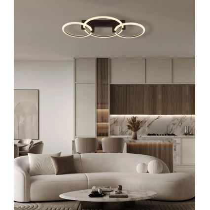 Globo - LED mennyezeti lámpatest LED/40W/230V 3000K 76,1x38 cm fekete