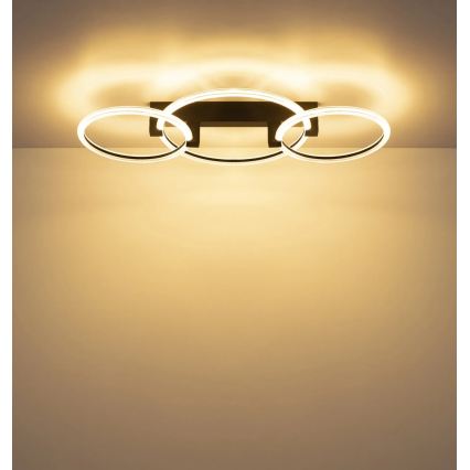 Globo - LED mennyezeti lámpatest LED/40W/230V 3000K 76,1x38 cm fekete